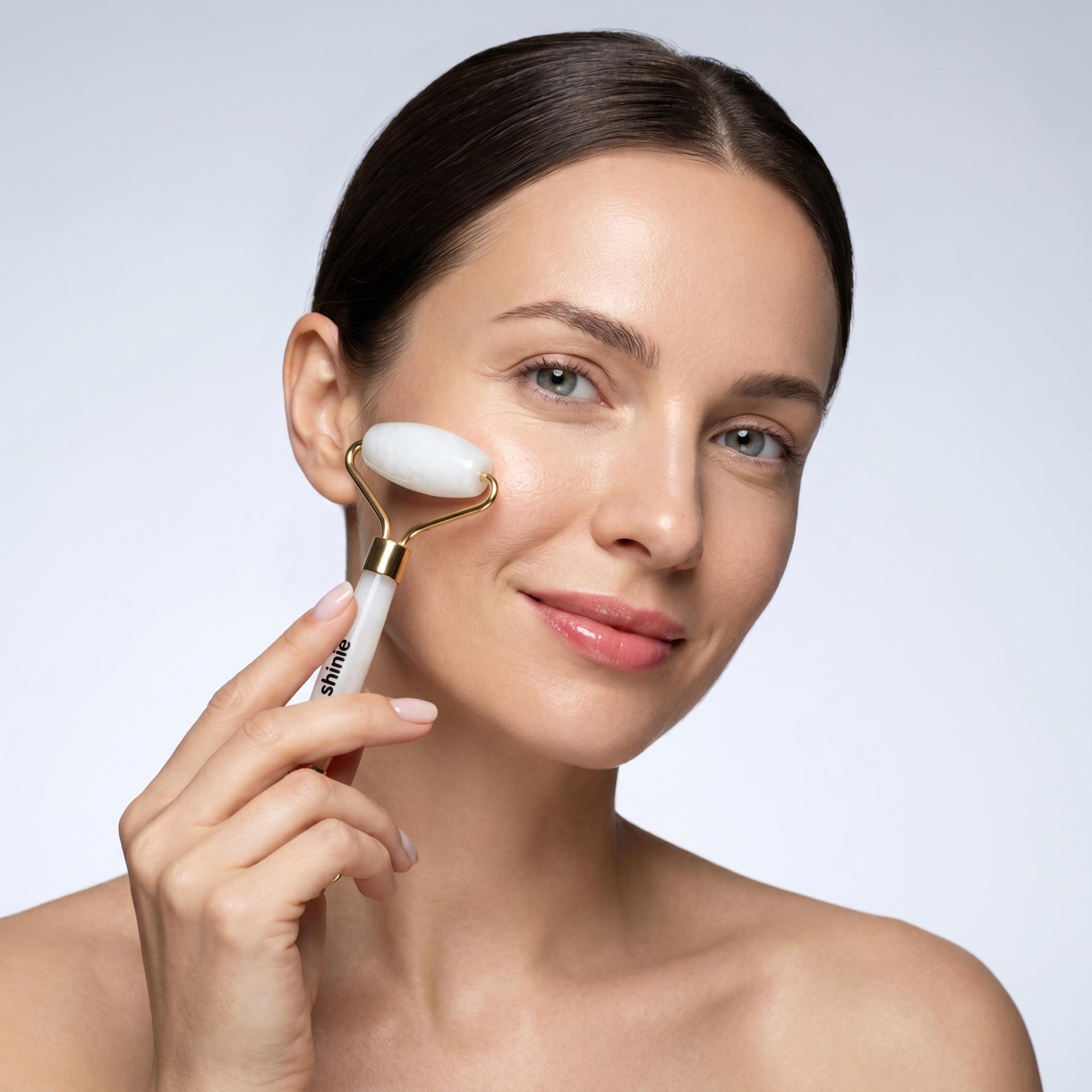 Gua Sha Stein & Gesichtsroller Set